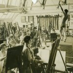 black and white Archive Photo of a Heatherleys Open Studio / Drop in Session, Life Drawing Class