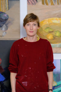 Heatherleys tutor Laura Smith in her studio