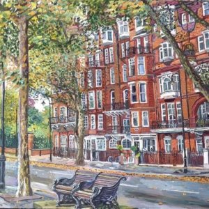 Urban Landscape painting of London by artists and Heatherleys tutor Melissa Scott-Miller.