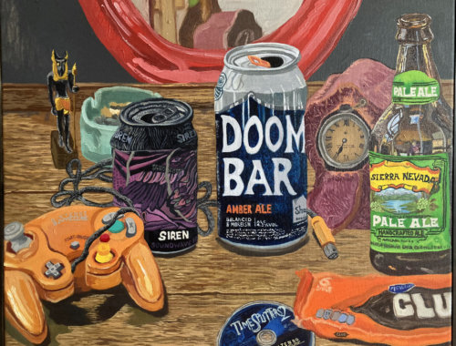DooMBAR, oil on canvas, Helena Moock, October 2022