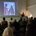 Artist Michael Ajerman presenting his lecture on former student of Heatherleys, artist Walter Sickert.