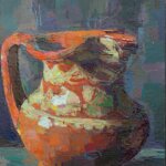 Kate Hopkins ‘Portuguese Jug’ Oil on board