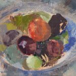Mary Volk ‘Sarah’s Plate’ Oil on canvas