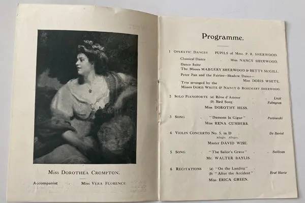 Programme for a concert in aid of Kilburn & West Hampstead District Nursing Association held at West Hampstead Town Hall. Reference_ CLA_058_01_055