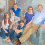 The Boyd- Taylor Family, painting by Minna Stevens