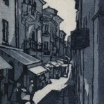 Rue Paul Bert, etching by Celia Normand