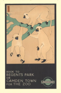 Book to Regents Park by Dorothy Burroughes, 1920, Poster commsioned by London Underground. Source: London Transport Museum